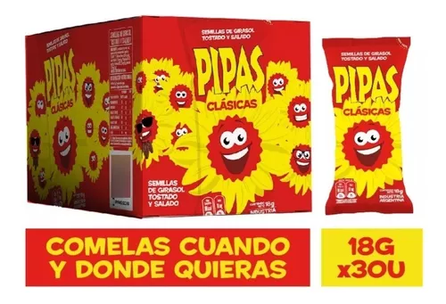 PIPAS X18GR TOSTADA x30un C/SAL